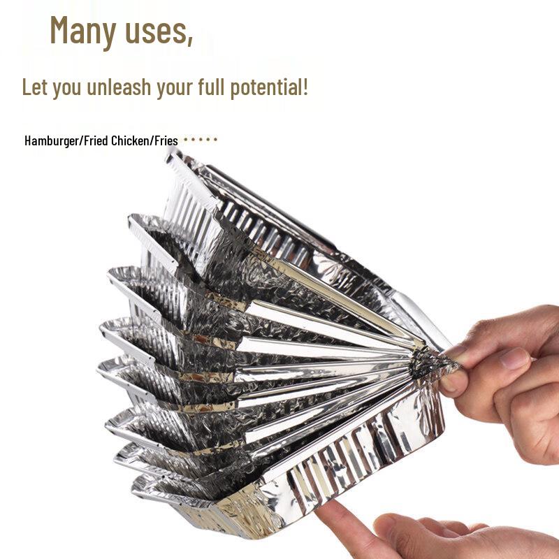 7-Inch Round Deep Disposable Aluminum Foil Air Fryer Liners