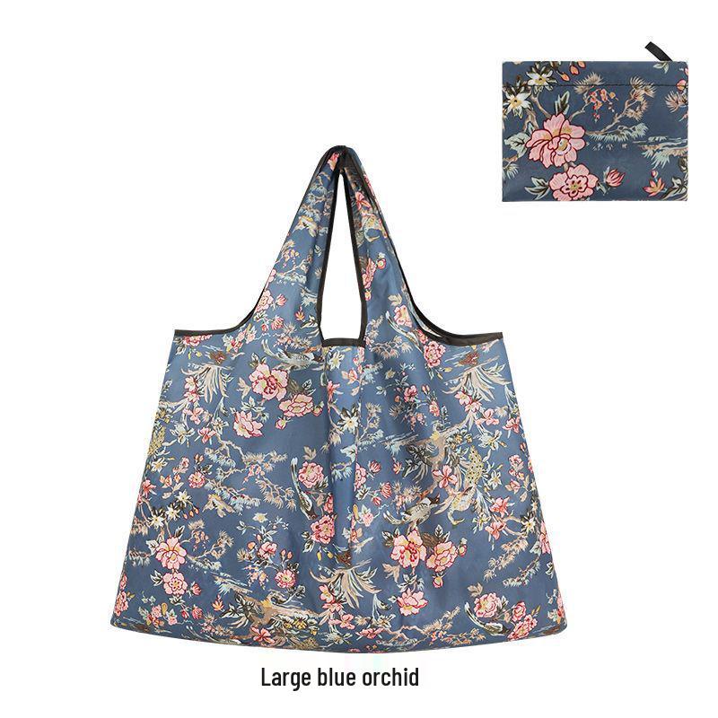 Eco-Friendly Large Capacity Flower Tote - Foldable, Waterproof, and Convenient for Shopping