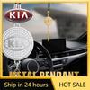 2026 Hot Car Sticker Car Interior Rear View Mirror Metal Pendant Hanging Ornaments For KIA Rio Ceed Sportage Cerato Soul Sorento