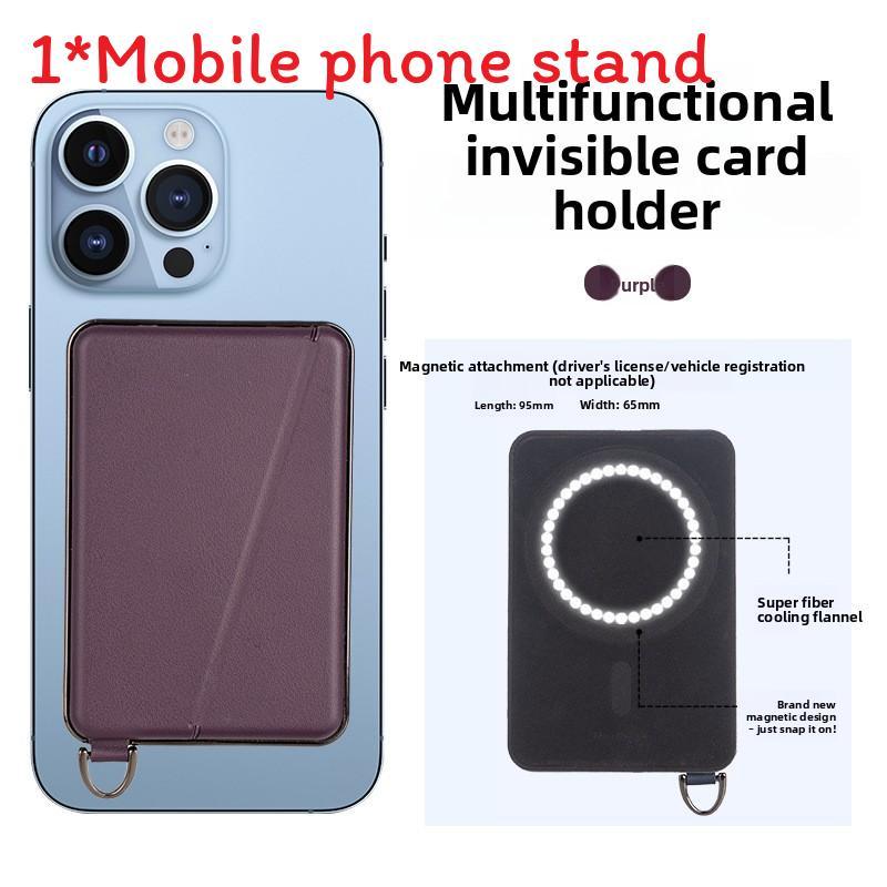 Magsafe Card Holder Wallet With Magnetic Stand For Phone And Desk Organization