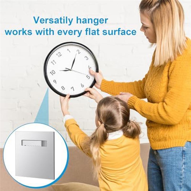 A20F-6-Pack Self-Adhesive Clothes Hangers 8.0 X 8.0 Cm Hook Adhesive Picture Hanging Board Kit For Mirrors And Hanging Art