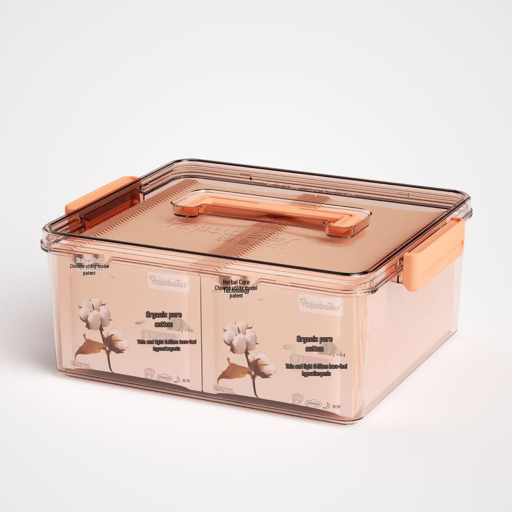 Ultra-Thin Organic Cotton Sanitary Napkins - Day & Night Combo with Storage Box