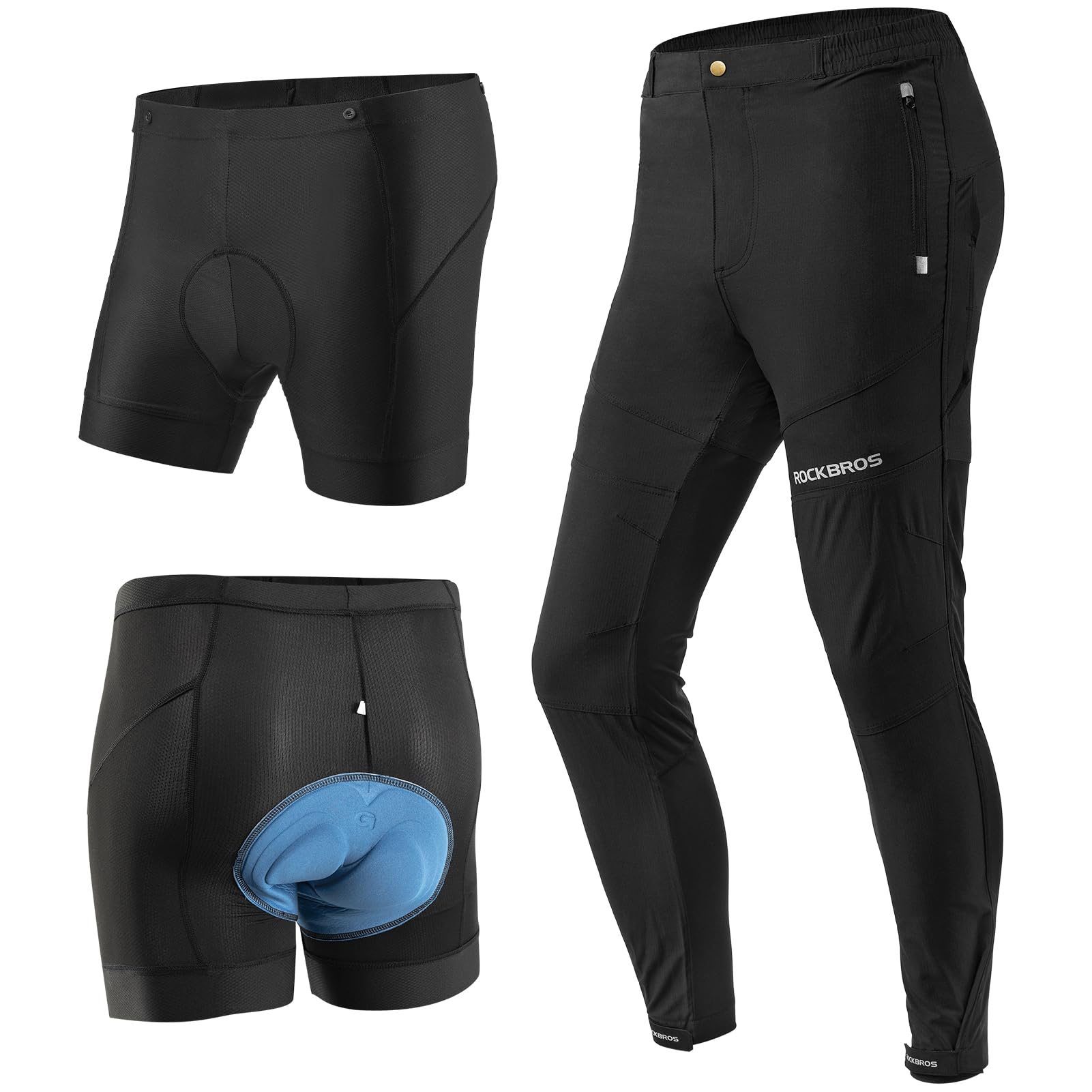 

ROCKBROS Велосипедные Болевые Треккинговые Длинные Брюки для Шоссейного, Горного и Кроссового Велоспорта, Унисекс Мужские Брюки, Весна, С Подкладкой, Облегчение, Брюки, Влагоотводящие, Быстросохнущие, чёрный