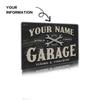 Custom 8x12 Inch Metal Garage Sign Personalized Name & Logo DIY Wall Decor Gift