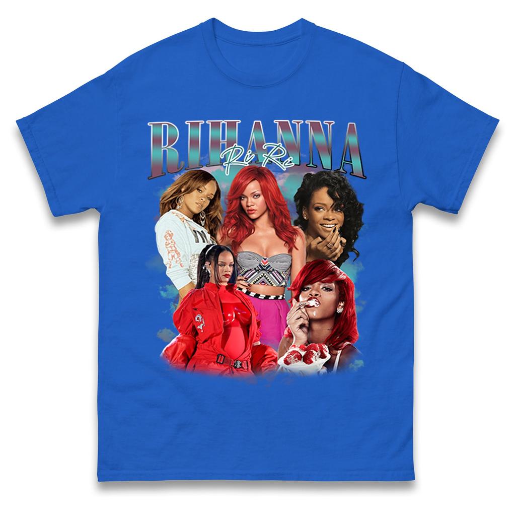 Rihanna Riri Graphic Tshirt Unisex Unisex Hip Hop Rb Singer Fan Casual Oversized Short Sleeve Cotton Streetwear Tops