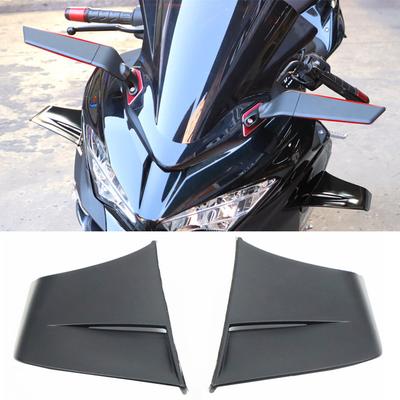 For Yamaha R3/R25 CFMOTO Motorcycle Universal Winglet Aerodynamic Spoiler Wing Kit With Adhesive Motorcycle Decoration Sticker