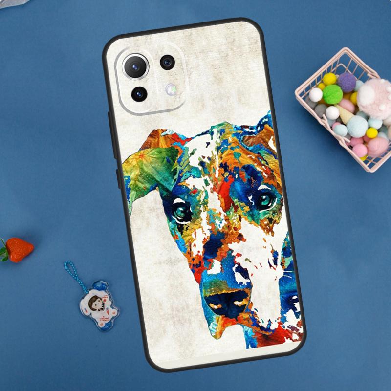 Great Dane Dog Watercolor Case For Xiaomi 13 14 15 Ultra 11T 12T 13T 14T Pro POCO X7 Pro X3 X5 X6 M6 F5 F6 Pro Cover