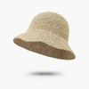 Women Hat Pure Handmade Woven Straw Breathable Summer Sunshade Hat UV Protection Seaside Vacation Fisherman Hat