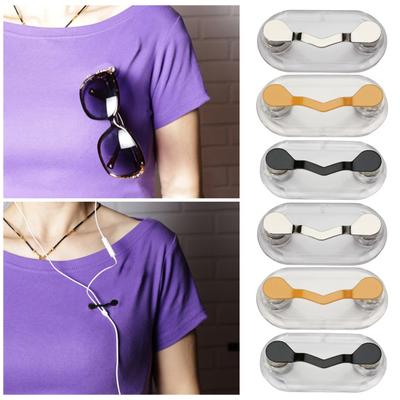 Glasses Clip Scratch-resistant Magnetic Eyeglass Holder Pin Easy To Use Sunglass Badge Clip for Clothes