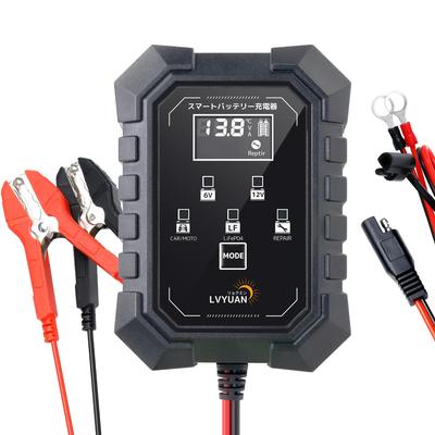 Chargeur de batterie entièrement automatique à impulsions LVYUAN 1,5 A 6 V/12 V Compatible avec