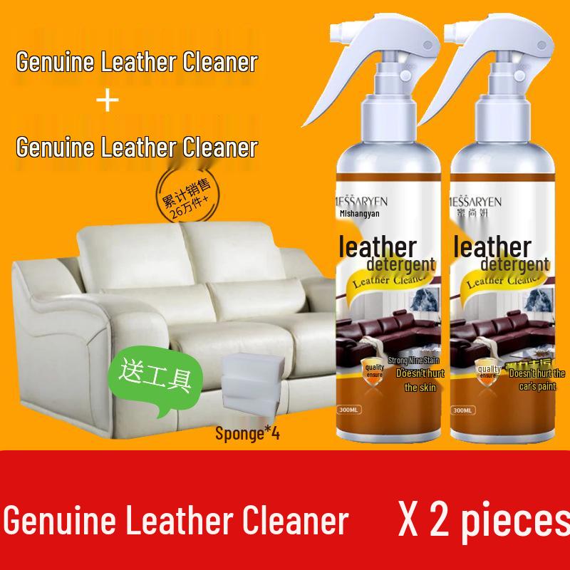 Genuine Leather Sofa & Goods Stain Remover and Conditioner - Waterless Leather Care Cream