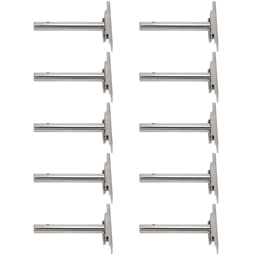 10Pcs Concealed Shelf Support Invisible Bracket Wall Bookshelf Wood Furniture Connector