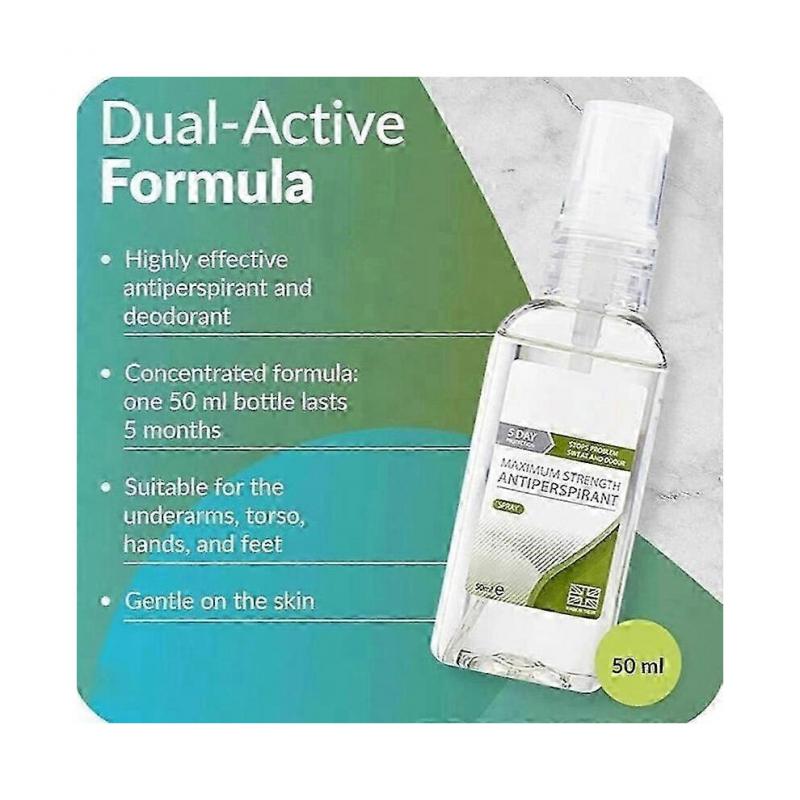 3X PERSPI-GUARD Spray Antiperspirante Antiperspirante, 50 ml / 1.7 fl oz