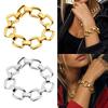 Chunky Chain Chain Bangle Geometric Hollow Hand Jewelry Fashion Statement Wristwear  Women Jewelry