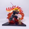 Demon Slayer Mugen Train Rengoku Kyojuro Tanjiro Kamado Action Figure Anime Battle Diorama Statue Desktop Display Model Toy Gift