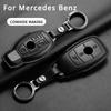 Car Key Fob Shell for Mercedes Benz A C E S G Class CLE CLA GLC W177 W205 W213 W222 X167 AMG Leather Car Remote Key Case Cover
