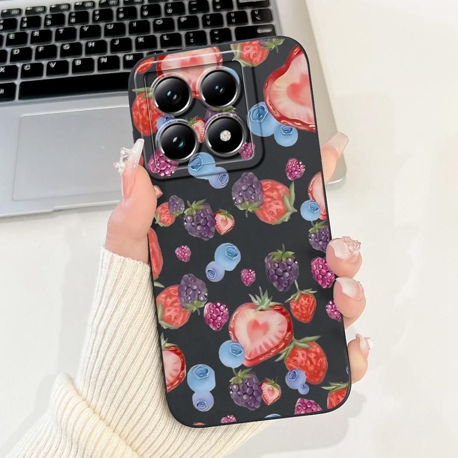 For Xiaomi 14T Pro 5G Case Luxury Flowers Candy Painted Cover Soft Silicone Case For Xiaomi Mi 14T Pro 14TPro 5G Back Cover Bags