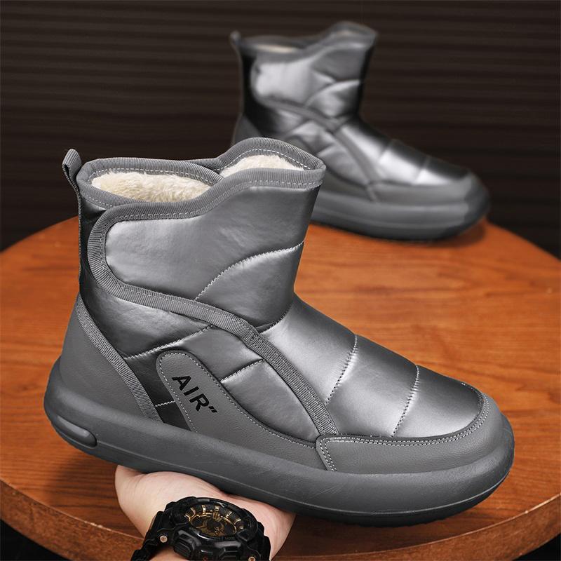 Winter Men's Snow Boots Waterproof Non-Slip Comfortable Warm Plush Lining Outdoor Ski Ankle Boots For Men