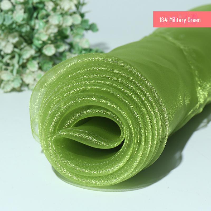 Verschlüsselter Glitzer-Organza Transparentstoff für Babykleider und Hochzeitsdekoration