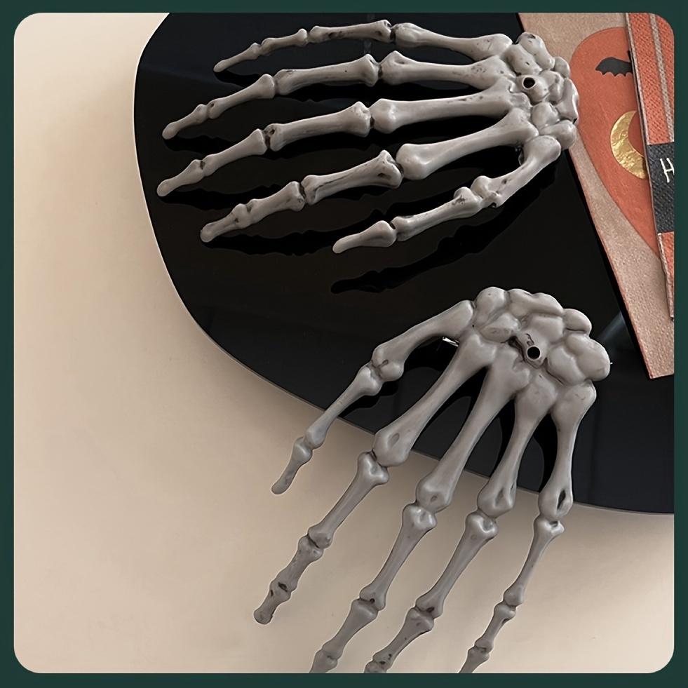 1pc Halloween Skull Hand Claw Hair Clip Funny Dress Up Headwear Horror Dark Hand Skeleton Duckbill Clip Hair Accessories