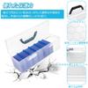 Yoimize Long Card Box with 10 Handheld Trading Card Transparent Card Large Capacity Storage Horizontal or Vertical Holds Approximately 200 TCG