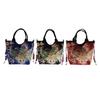 Handmade Retro Peacock Embroidery Bag with Zipper Woman Handbag Shoulder Bag