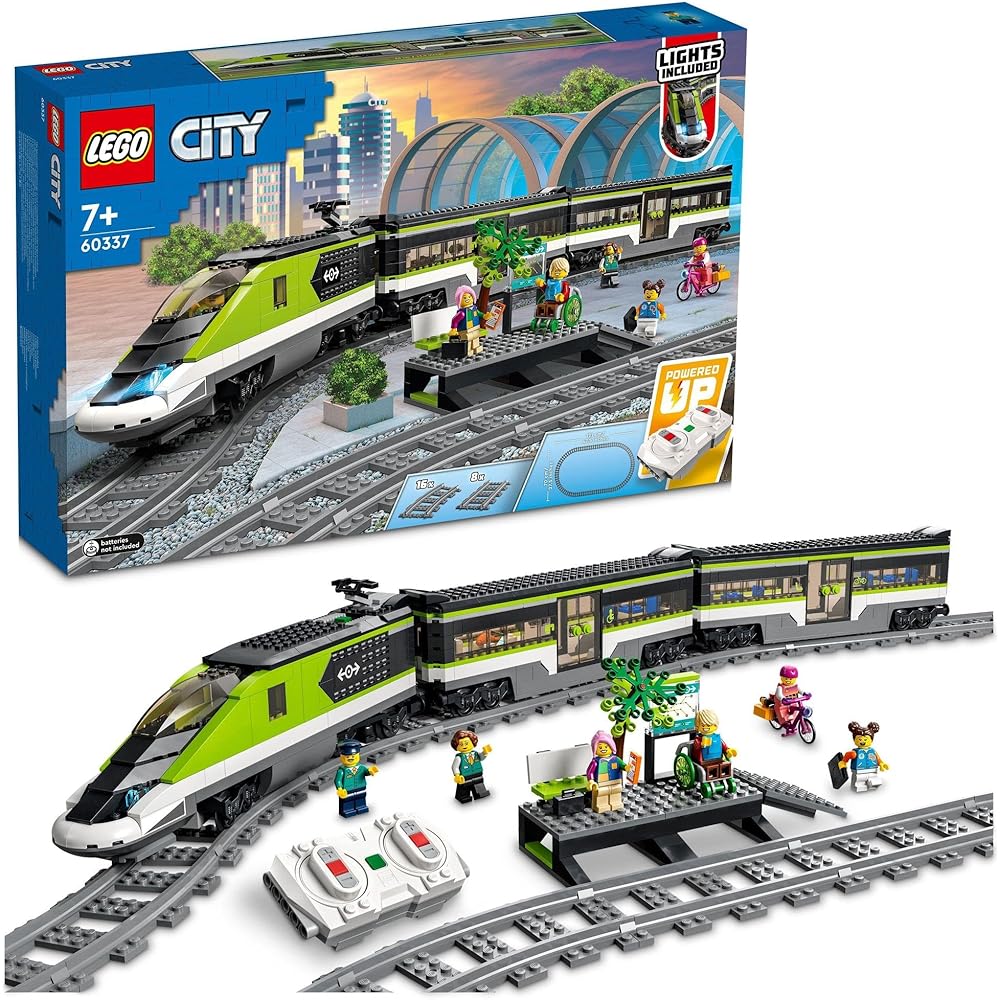 LEGO City City Express Train Set 60337 Building Blocks Toy for Kids Ages 7-9