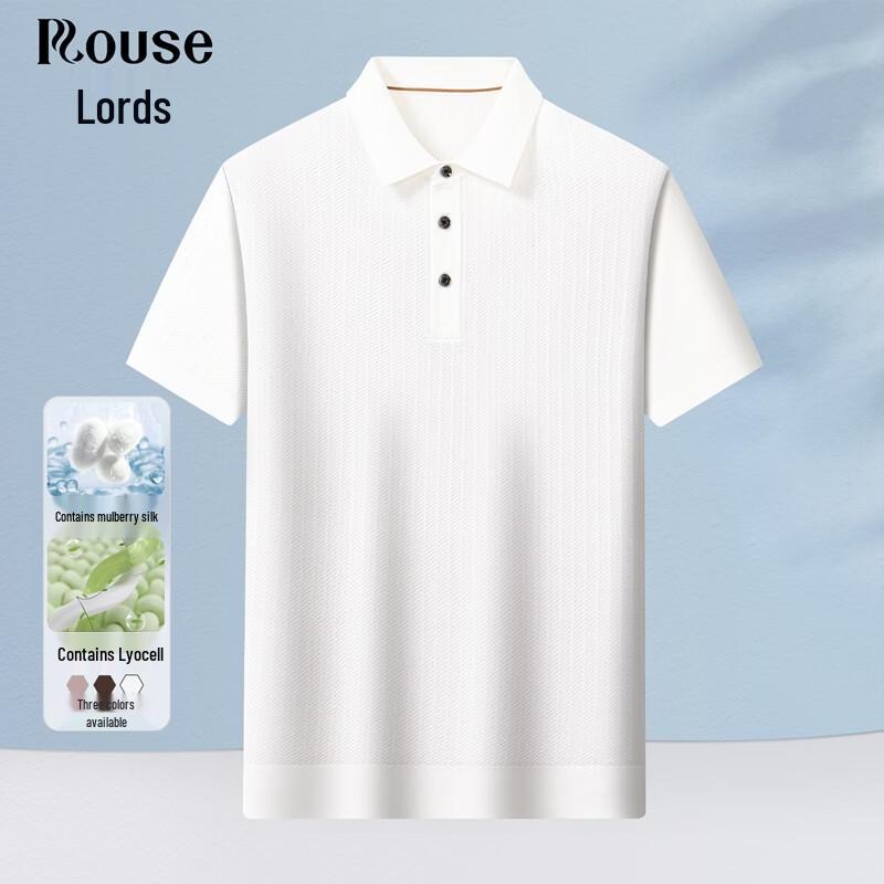 Men s Lyocell Silk Blend Short Sleeve Polo Shirt 170