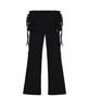 Nigaennikol Layered Ruffle Skirt Pants_Black