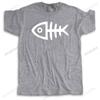 Mens summer cotton brand tshirt loose style t-shirt high quality fashion casual Fishbone print casual teeshirt for him plus size