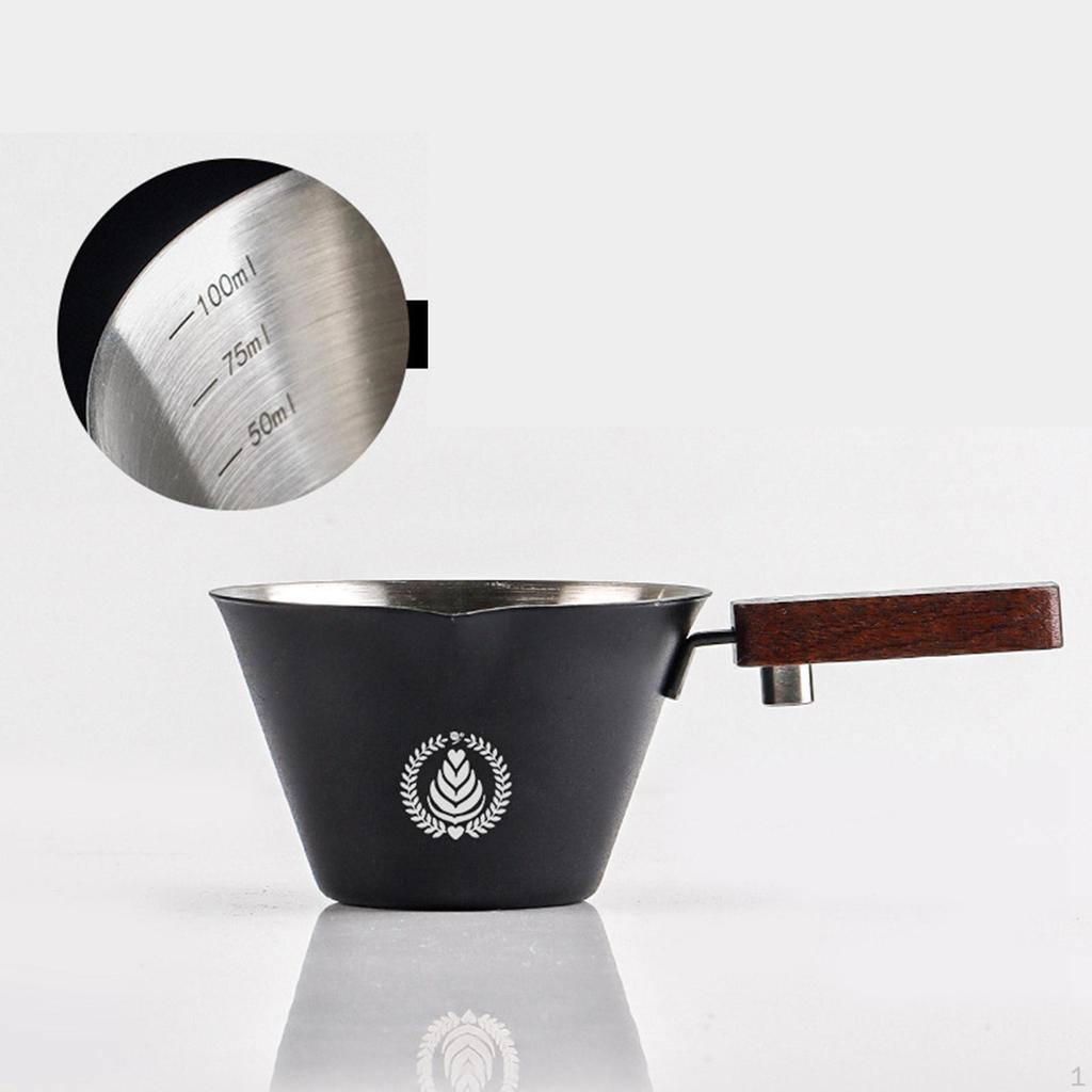 0.1 L Coffee Extraction Cup Made of Stainless Steel, Espresso Pouring Cup, Multifunctional, , for