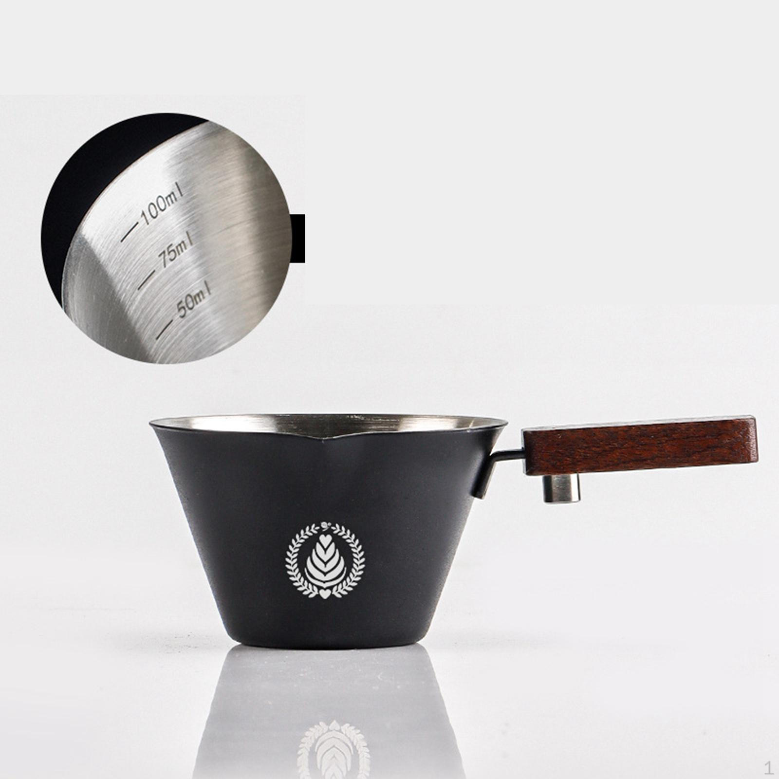 

0.1 L Coffee Extraction Cup Made of Stainless Steel, Espresso Pouring Cup, Multifunctional, , for