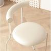 Dining Chairs Modern Living Room Dining Chair with Soft  Leather Cushion Seat and Metal Legs Kitchen Chairs Restaurant Chairs