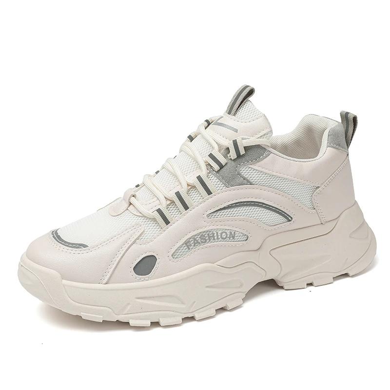 

Мужские спортивные кроссовки для бега, осенние модные удобные бежевые повседневные кроссовки с дышащей сеткой Tenis Masculinos Zapatillas Hombre 39 бежевый