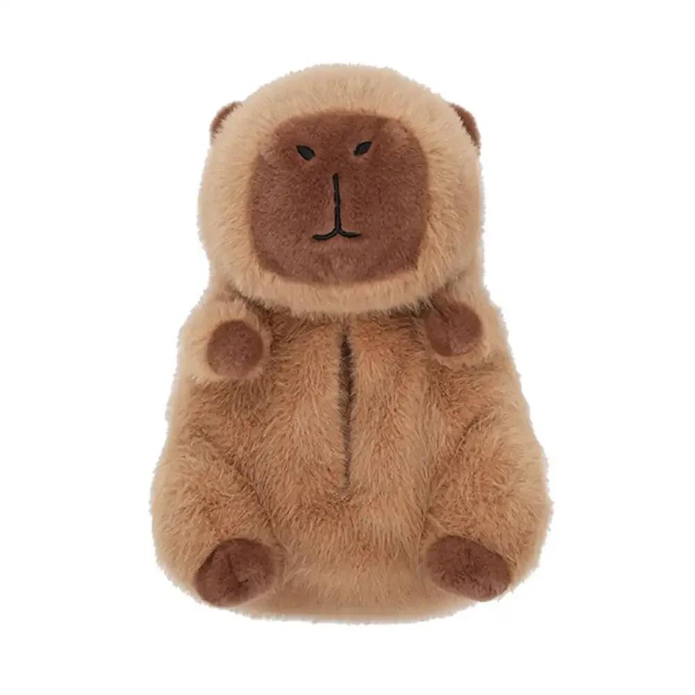 

Милая плюшевая коробка для салфеток в виде капибары - мультяшная бумажный пакет на спинку сиденья автомобиля Креативные и мягкие плюшевые игрушечные аксессуары для салона автомобиля