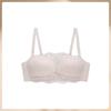 Maniform French Lace Strapless Bra Sexy Comfortable Wireless Bra Removable Straps Breathable Lightweight Push-Up