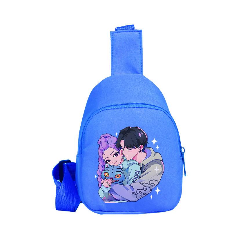 Casual Children'S Breast Bag Animation Cartoon Printing Fashion Boys And Girls Crossbody Bag Change Small Backpack