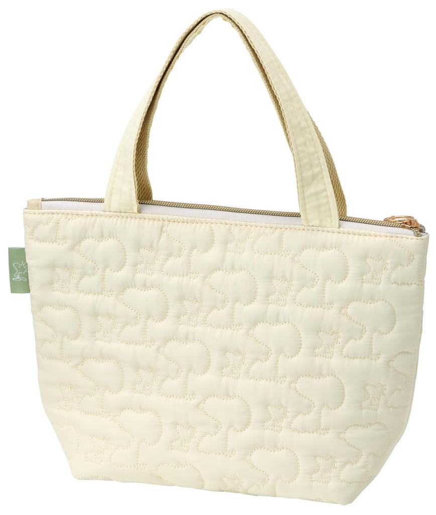 Skater Quilted Insulated Lunch Tote Bag with Snoopy Design Pockets, (KBCT9-A)