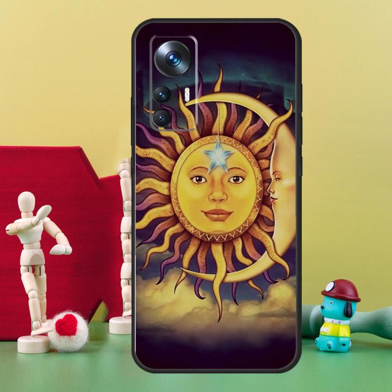 Sun Moon Face Case For POCO X5 X4 X3 F5 Pro M4 F4 GT C40 F3 Cover For Xiaomi 11T 12T Pro 13 11 12 Lite