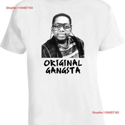 Original Gangsta Funny Steve Urkel Family Matters T Shirt Vintage Washed Designer Clothes Stretched Slightly Streetwear Stylish