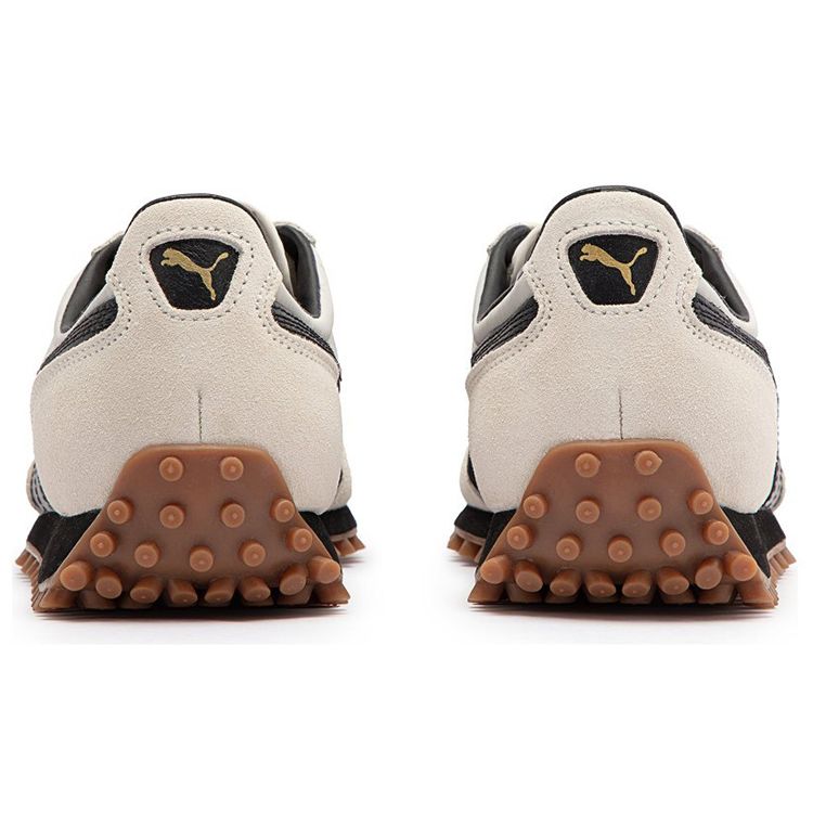 Puma Fast Rider Og Cn Fabric Round Toe Lace-Up Low-Top Lifestyle Sneakers Unisex Sneakers Off-White Black 387323-03