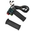 1Pair Handlebar Throttle Twist Grip Twist Throttle Accelerator Handle Grip with Red Font Display