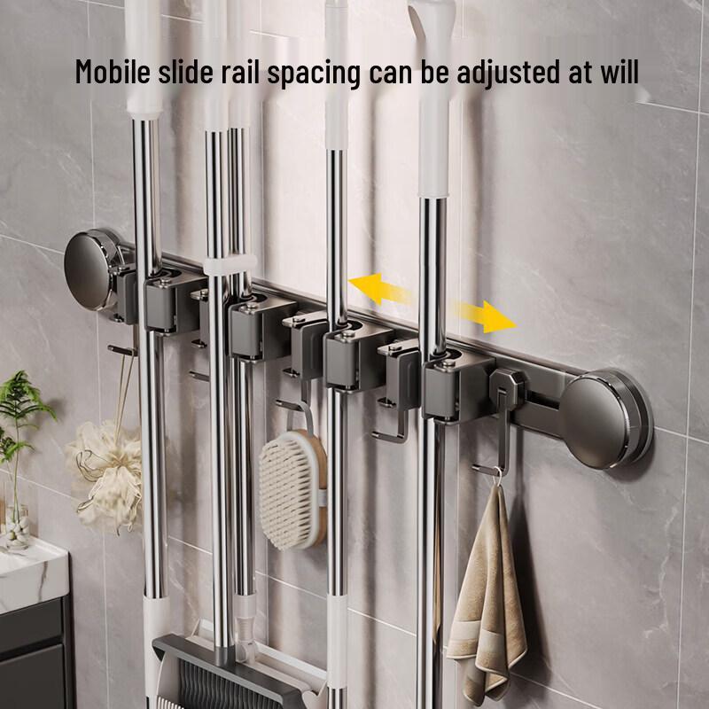 Suction Cup Wall Mop and Broom Holder