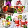 100 Pcs Tropical Cocktail Decorations Set, Cocktail Umbrellas for Drinks, Decorations Toothpicks for Cakes, Fruit Platters, Party & Bar