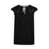 Stylish And Sexy Women's New V-neck Hollow Lace Solid Color Splicing Pullover Sleeveless T-shirt
