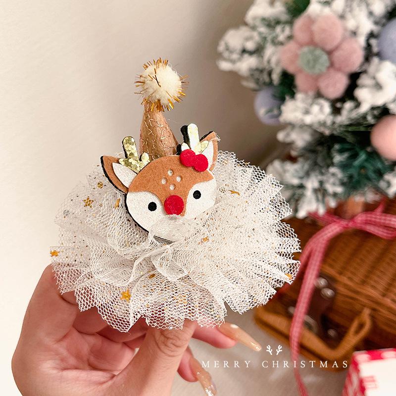 Women's Christmas Headband Plush Hat Hair Accessories for Photos