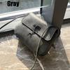 European And American Retro Style Small Saddle Bag With Deer Pendant Pu Shoulder Bag