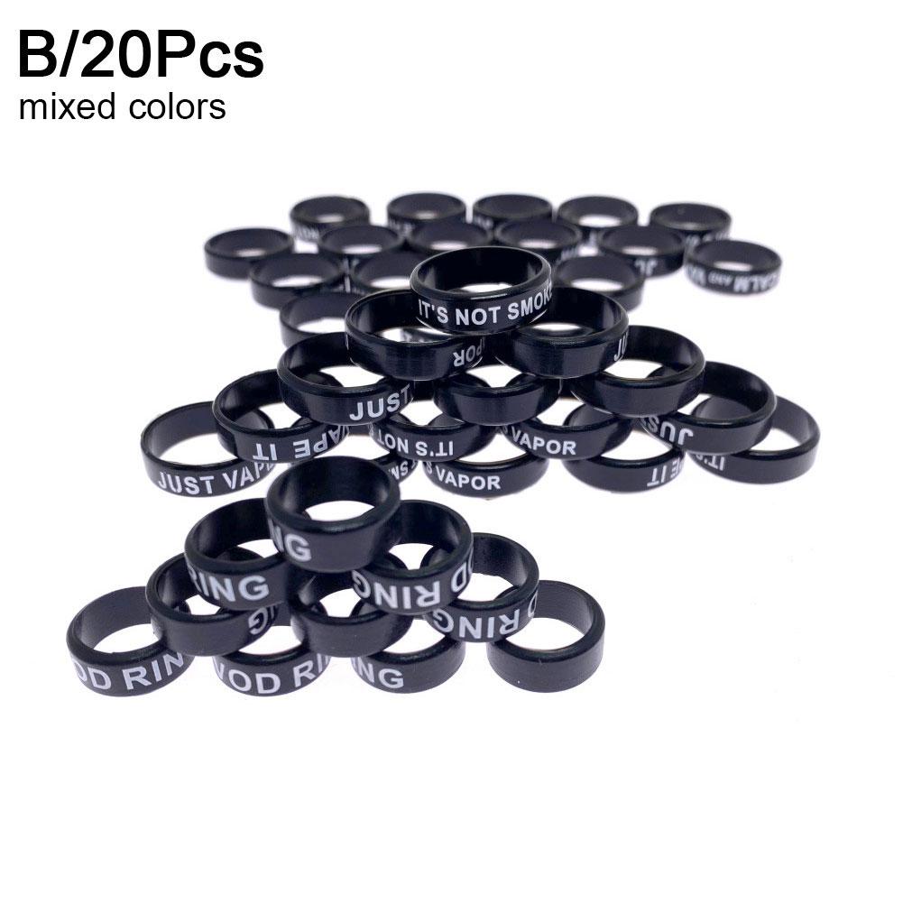 NEW 20/50Pcs Silicone Anti-skid Rod Ring Silicone Stopper Rubber Ring Fishing Rod Handle Protective Case Fishing Accessories
