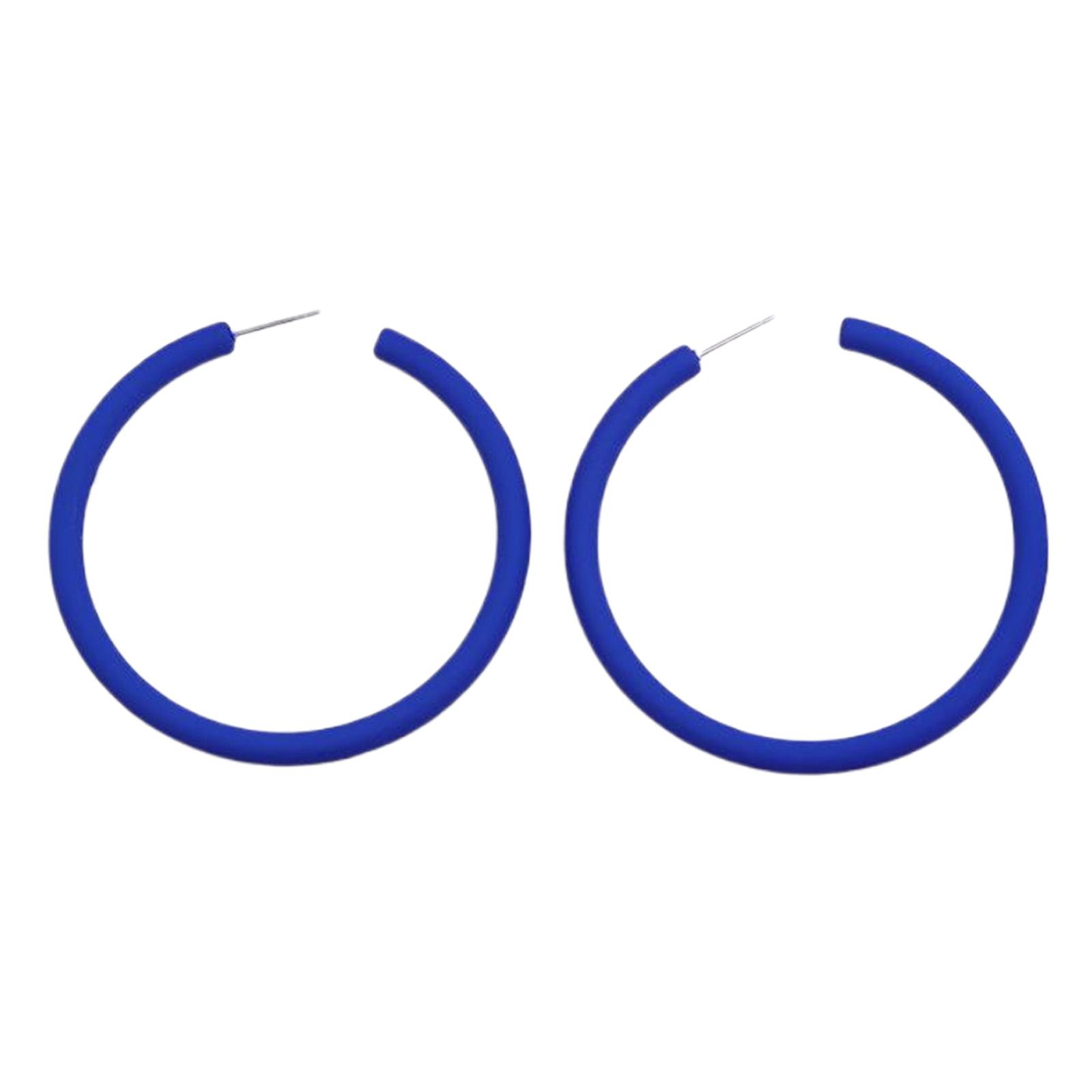 

Стильные серьги-кольца, серьги-подвески, удобные украшения для ушей, акриловая текстура, подходят для повседневной носки и вечеринок светло-синий