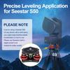 Leftfoto Tripod Leveler Base with /-5 Degree Precision Adjustment 3/8 Inch Screw Bubble Levels Aluminum Panoramic Leveling Head for Seestar S50